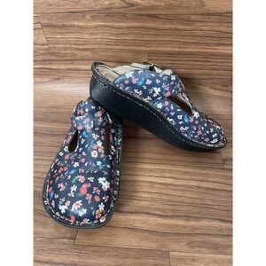 Algeria Classic Clog LAX A Daisy Black Floral US 6 EU 36 Buckle Cottagecore